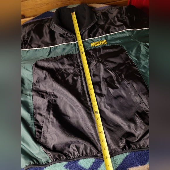 Green Bay Packers Reversible Jacket Mens XL G-III Windbreaker / Fleece NFL - Picture 10 of 10